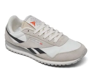 Reebok Classic Low-Top Sneaker in White, Light Gray & Black thumbnail 1