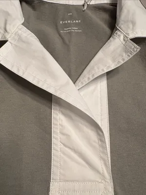 Everlane Women’s short sleeve organic cotton Polo dress sage green Size XXS NWT thumbnail 14