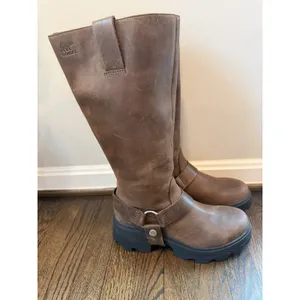 Sorel Women's JOAN FRWD™ Leather Tall Boots Tobacco Brown Sz 9.5 $275 NEW thumbnail 15