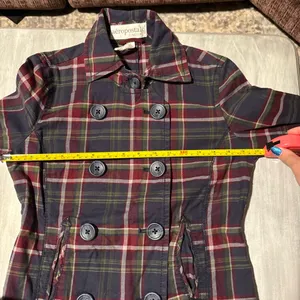 Aeropostale S Plaid Peacoat jacket fall staple thumbnail 8
