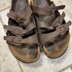 Birkenstock Dark Brown Triple-Strap Sandals thumbnail 5