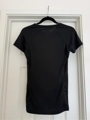 Nike Black Dri-FIT Women's Short Sleeve Training Tee small thumbnail 2