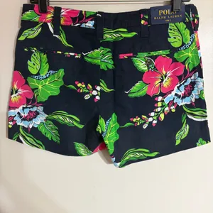 Polo Ralph Lauren Womens Navy Bright Hibiscus Floral Shorts Size 2 211603472002 thumbnail 8