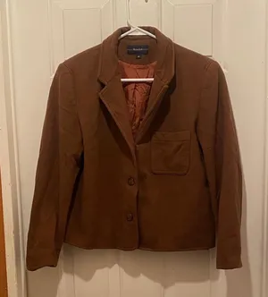 Elegant Brown Blazer Size M thumbnail 1