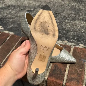 J.Crew Collection $278 Women's Roxie Glitter Pointed Toe Pumps Heels Sz 9 E0784 thumbnail 8