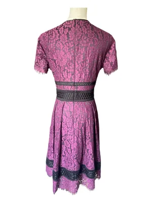 Eliza J Lace Fit and Flare Cocktail Dress thumbnail 3