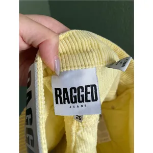 The Ragged Priest Dub Corduroy Shorts Size 26 Light Butter Yellow thumbnail 4