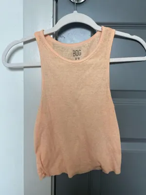 Urban Outfitters Orange Cropped Tank thumbnail 1