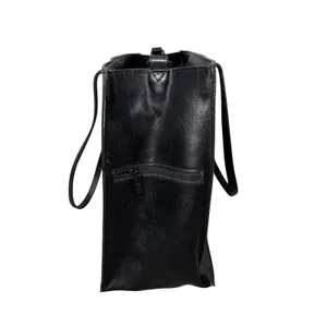 BEIS Work Tote Bag Women Large Black Excellent Vegan Leather Laptop Travel Bag thumbnail 4