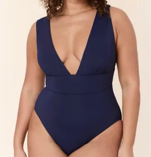Andie The Mykonos One Piece Swimsuit in Flat Navy Size XL NEW Classic Fit thumbnail 1