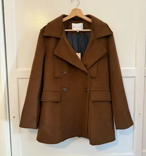 Rebecca Minkoff Pea Coat In Brown thumbnail 1