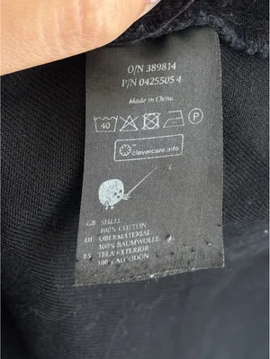 Monki Black Cotton NWOT Overall Mini Dress Pinafore Adjustable Strap Size M thumbnail 5