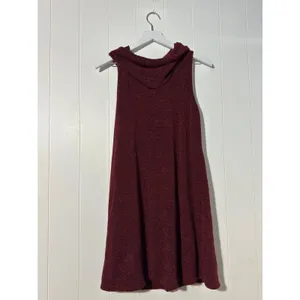 Charming Charlie Sleeveless Cowl Neck Metallic Sparkle Mini Party Lined Dress thumbnail 2