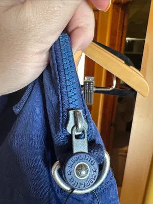 Kipling Pahneiro Ink Blue Nylon Handbag Tote Water Resistant Lightweight Bag thumbnail 7