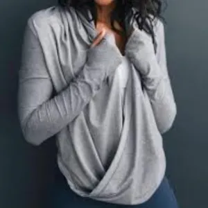 ZYIA Gray Yoga Shawl thumbnail 9