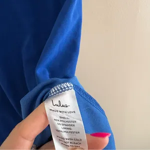 Lulus Shape the Night Cobalt Blue Asymmetrical Midi Dress Size Small Cocktail thumbnail 10