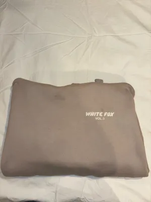 White Fox Boutique Hoodie S/M Beige thumbnail 3
