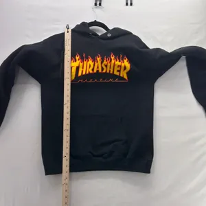 Thrasher Flame‎ Hoodie Sweatshirt Black Small thumbnail 11