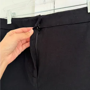 Boden Chino Pants Black High Rise Straight Leg Size 6 Pockets Workwear Office thumbnail 4