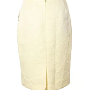 Le Suit Pale Yellow City Blooms Jacquard Skirt-NWT thumbnail 4