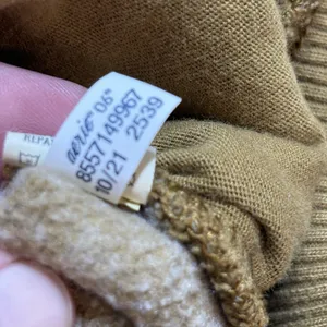 Aerie Sweatshirt Womens XL Mountain Season Mock Neck Oversized Olive Toned Gold thumbnail 8