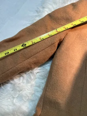 tan wool-blend Topcoat from Express size XS thumbnail 7