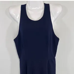 Hutch Navy Blue Butterfly Wing Print Hem Racerback Fit & Flare Dress 6 Whimsical thumbnail 3
