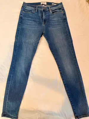 FRAME Le High Skinny Jeans Women’s 29 Blue Stretch High Rise Skinny Made in USA thumbnail 1