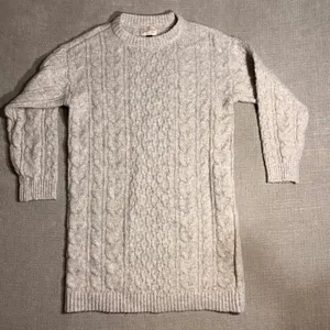 Universal Thread‎ Women Cable Knit Sweater Dress Light Gray XS thumbnail 1