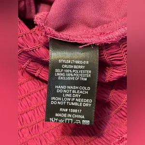 Altar'd State Satin Burgundy Crop Top size Large thumbnail 5