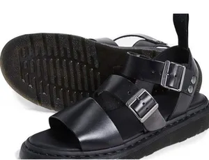 Dr. Martens Gryphon Sandals – Black Leather – US Men’s 7 / Women’s 8 Summer thumbnail 1