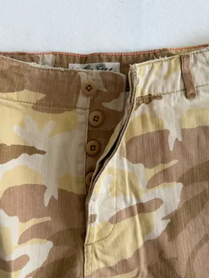 Free People Commander Cutoff Camo Raw Hem Cargo High Rise Shorts Desert Combo 12 thumbnail 13