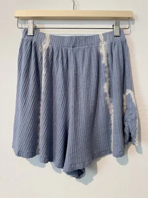 Free People Sleep Set Size XS Blue‎ Combo Rib Long Sleeve Shorts Outfit Coquette thumbnail 12