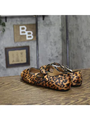 A New Day Tasmin Leopard Print Velvet Flats 94568226 Leopard Brown 6.5M thumbnail 2
