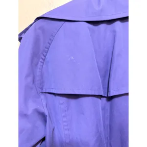 London Fog Womens‎ Purple Double Breasted Trench Coat Jacket Medium thumbnail 6