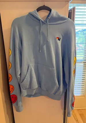 Aviator Nation Smiley Sunset Relaxed Pullover - side XS! thumbnail 1