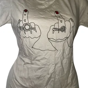 Nasty Gal White Graphic Tee thumbnail 2