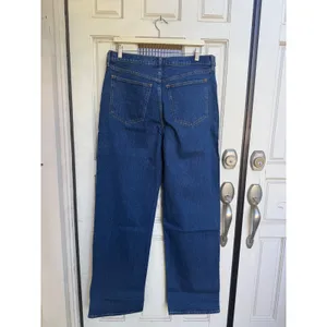 Abercrombie & Fitch The 90s Relaxed High Rise Jeans Size 32 Extra Long Dark Wash thumbnail 2