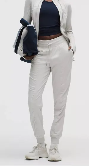 Lululemon‎ Dance Studio Mid-Rise Jogger Full Length dove gray sz 14 thumbnail 1