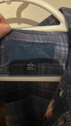 Atlanta braves distressed flannel Blue Size XL thumbnail 3