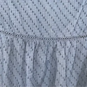 LOFT Outlet Navy Blue Swiss Dots Sleeveless Mini Dress Size M thumbnail 8