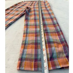 Billabong x The Salty Blonde Break Point Plaid Linen Pants 26 thumbnail 4