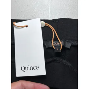 Quince NWT Ultra-Stretch Ponte Straight Leg Pants L Black Trouser thumbnail 4