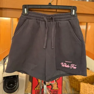 White fox jogger shorts thumbnail 1