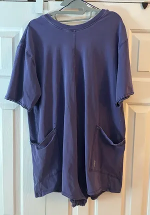 Purple Free People Movement Hotshot Romper thumbnail 1