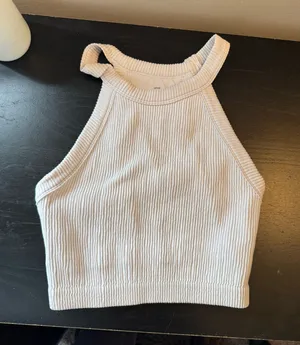 Aerie Tank Ribbed Top White thumbnail 1