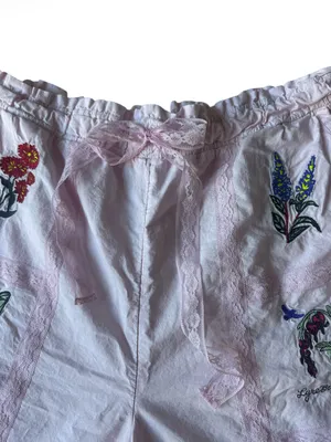 Anthropologie LyreBird Embroidered Bermuda Shorts thumbnail 4