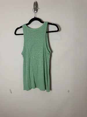 Banana Republic 100% Linen Super Soft Tank Top Size Small Light Green thumbnail 5