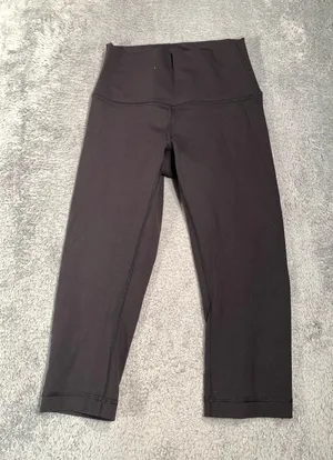 Lululemon crop Black Leggings 4 thumbnail 1