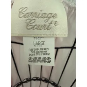 Vtg Carriage‎ Court Nightgown Womens Large Pink Lace Ruffle Long Sleeve Set thumbnail 4